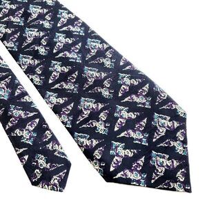 Robert Talbott Best Of Class Nordstrom Blue Purple Teal Print Geometric Silk Tie